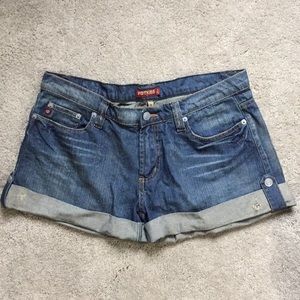 Hot Kiss Junior Denim Jean Shorts EUC Sz 9